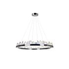 CWI Lighting Agassiz 1218P40-613 Polished Nickel 84W LED Chandelier