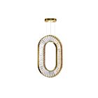 CWI Lighting Bjoux 1219P19-1-625-O Brass 70W LED Chandelier