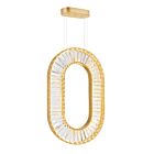 CWI Lighting Bjoux 1219P19-1-625-O Brass 70W LED Chandelier