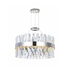 CWI Lighting 1220P24-601 Chrome 75W LED Chandelier