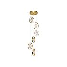 CWI Lighting Iris 1224P21-6-625 Brass 6 Lights 240W Chandelier