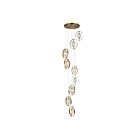 CWI Lighting Iris 1224P24-9-625 Brass 9 Lights 360W Chandelier