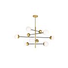 CWI Lighting Compass 1226P38-10-169 Medallion Gold 10 Lights 50W Chandelier