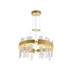 CWI Lighting Guadiana 1246P24-602-A 35W Satin Gold LED Chandelier