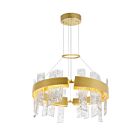 CWI Lighting Guadiana 1246P24-602-A 35W Satin Gold LED Chandelier