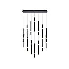 CWI Lighting Flute 1262P32-14-101 Black 14 Lights 644W Chandelier