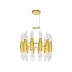 CWI Lighting Croissant 1269P24-24-602 Satin Gold 24 Lights 1440W Chandelier