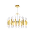 CWI Lighting Croissant 1269P40-36-602 Satin Gold 36 Lights 2160W Chandelier