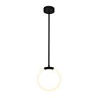 CWI Lighting Hoops 1273P10-1-101 Black 1 Light 12W Pendant