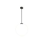 CWI Lighting Hoops 1273P24-1-101 Black 1 Light 22W Chandelier