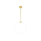CWI Lighting Hoops 1273P24-1-602 Satin Gold 1 Light 22W Chandelier