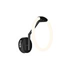 CWI Lighting Hoops 1273W10-1-101 Black 1 Light 12W Wall Sconce