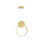 CWI Lighting Pulley 1297P12-1-602 Satin Gold 9W LED Pendant
