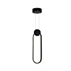 CWI Lighting Pulley 1297P4-1-101 Black 6W LED Pendant
