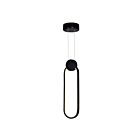 CWI Lighting Pulley 1297P4-1-101 Black 6W LED Pendant