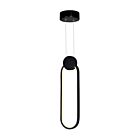 CWI Lighting Pulley 1297P4-1-101 Black 6W LED Pendant