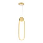 CWI Lighting Pulley 1297P4-1-602 Satin Gold 6W LED Pendant