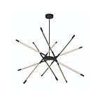 CWI Lighting Oskil 1375P43-6-101 27W Black LED Chandelier