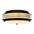 CWI Lighting 1567C18-4-101 4-Lights 240W Black Flush Mount