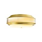 CWI Lighting 1567C18-4-602 4-Lights 240W Satin Gold Flush Mount