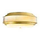 CWI Lighting 1567C18-4-602 4-Lights 240W Satin Gold Flush Mount