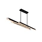 CWI Lighting 1586P60-3-101 Valira 90W Black LED Chandelier