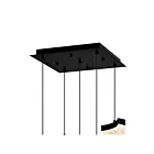 CWI Lighting Lava 1587P12-5-101 Black 55W LED Pendant