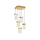 CWI Lighting Lava 1587P12-5-624 Brass 55W LED Pendant