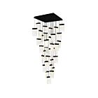 CWI Lighting Lava 1587P36-33-101 Black 390W Chandelier