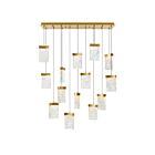 CWI Lighting Lava 1587P48-14-624-RC Brass 150W Chandelier