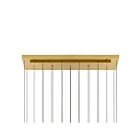 CWI Lighting Stagger 1588P48-10-624 Brass 100W Chandelier