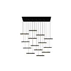 CWI Lighting Stagger 1588P60-14-101 Black 140W Chandelier