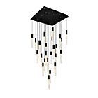 CWI Lighting Greta 1589P28-25-101 Black 110W Chandelier