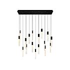 CWI Lighting Greta 1589P48-17-101-RC Black 70W Chandelier