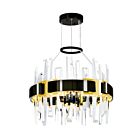 CWI Lighting Aya 1592P18-612 35W Black LED Chandelier