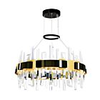 CWI Lighting Aya 1592P24-612 50W Black LED Chandelier