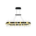 CWI Lighting Aya 1592P43-612-RC 75W Black LED Chandelier