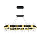 CWI Lighting Aya 1592P43-612-RC 75W Black LED Chandelier