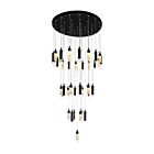 CWI Lighting Olinda 1606P33-37-101 74W Black LED Chandelier
