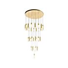 CWI Lighting Olinda 1606P33-37-602 74W Satin Gold LED Chandelier