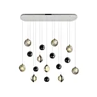 CWI Lighting Salvador 1673P40-9-613-RC 18W Polished Nickel LED Chandelier
