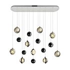 CWI Lighting Salvador 1673P40-9-613-RC 18W Polished Nickel LED Chandelier