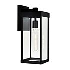 CWI Lighting Windsror 1695W6-1-101 1-Light 60W Black Outdoor Wall Light