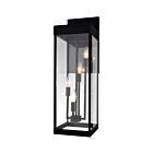 CWI Lighting Windsror 1695W8-4-101 4-Lights 240W Black Outdoor Wall Light