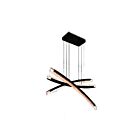 CWI Lighting 1710P50-3-101 72W Black LED Chandelier