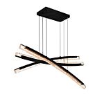 CWI Lighting 1710P50-3-101 72W Black LED Chandelier