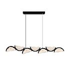 CWI Lighting 1715P54-7-101 36W Black LED Chandelier