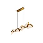 CWI Lighting 1715P54-7-624 36W Brass LED Chandelier