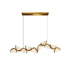 CWI Lighting 1715P70-10-624 45W Brass LED Chandelier