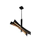 CWI Lighting 1717P50-101 30W Black LED Chandelier